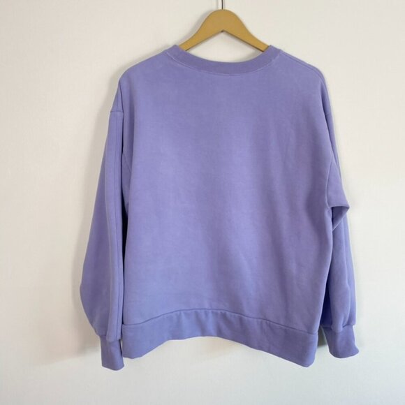 Athleta Purple Retroplush Crewneck Sweatshirt with Hidden Pocket - Picture 8 of 10